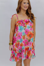 Load image into Gallery viewer, Floral Dreams Watercolor Dress- Multi

