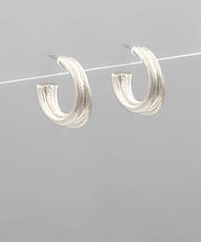 Load image into Gallery viewer, Textured Metal Hoops
