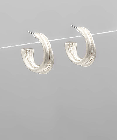Textured Metal Hoops