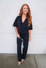 Load image into Gallery viewer, Frayed Waistband Slouchy Wide Leg
