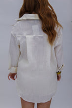 Load image into Gallery viewer, Best Days Smocked Set Button Up- Cream
