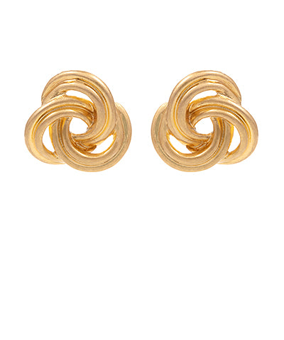 Textured Titanium Love Knot Earrings