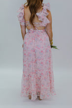 Load image into Gallery viewer, Rose Floral Pastel Romantic Maxi Dress
