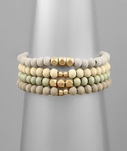 Load image into Gallery viewer, Multi Color Wood Bracelet
