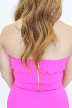 Load image into Gallery viewer, All Things Scalloped Set Tube Top- Pink
