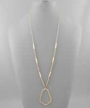 Load image into Gallery viewer, Hexagon &amp; Glass Bead Necklace
