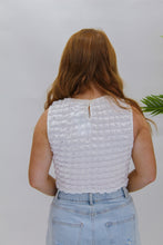 Load image into Gallery viewer, Nice &amp; Easy Puff Sleeveless Top- White
