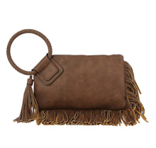 Load image into Gallery viewer, Fringe Soft Vegan Leather Wristlet
