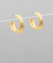 Load image into Gallery viewer, Textured Metal Hoops
