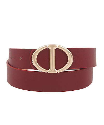 Oval Buckle Belt