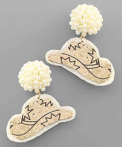 Cowboy Hat Earrings
