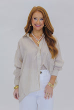 Load image into Gallery viewer, Mia Stripe Collared Button Down Top
