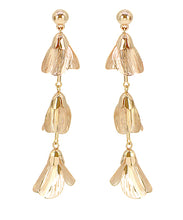 Load image into Gallery viewer, Filigree 3 Leaf Drop Earring
