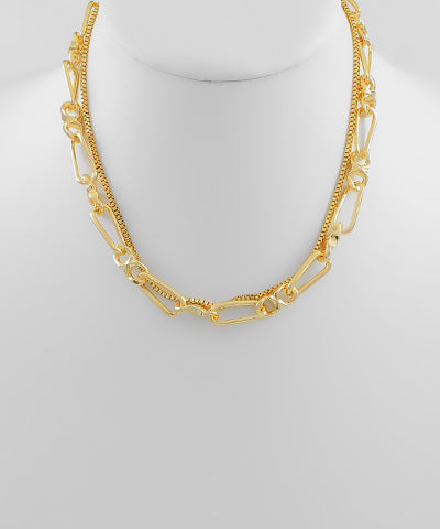 2 Layers Multi Chain Necklace
