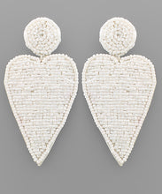 Load image into Gallery viewer, Beaded Heart Earrings
