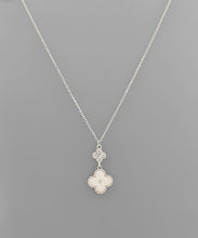 Load image into Gallery viewer, Pave Clover Pendant Necklace
