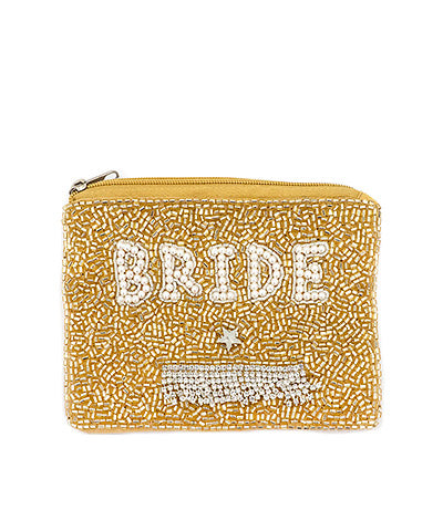 BRIDE & Crytal Fringe Coin Pouch