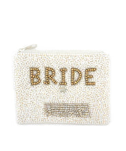 Load image into Gallery viewer, BRIDE &amp; Crytal Fringe Coin Pouch
