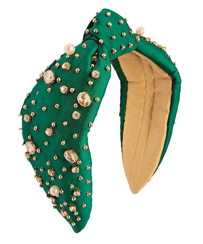 Pearl & Jewel Knotted Headband
