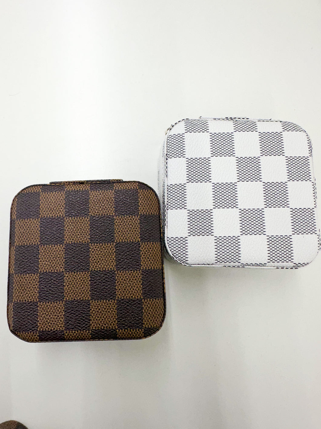 Checkered Jewelry Case