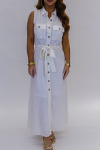 Load image into Gallery viewer, Carla Collared Button Down Mini Dress
