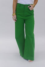 Load image into Gallery viewer, Into You High-Waist Straight Wide Pants- Green

