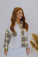 Load image into Gallery viewer, See Ya Plaid Corduroy Jacket- Ivory
