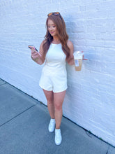 Load image into Gallery viewer, LAX Ribbed Top Set-Cream
