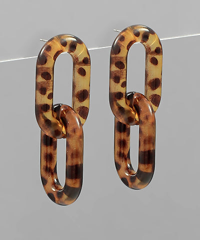 Linked Oval Earrings