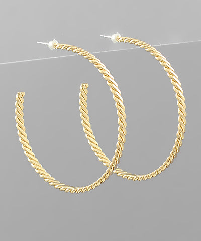 Large Twisted Hoops