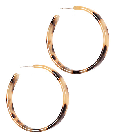 Acetate Open Hoops