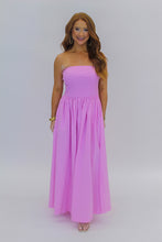 Load image into Gallery viewer, Nora Strapless Flowy Dress-Pink
