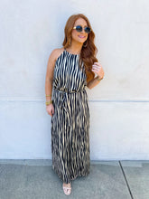 Load image into Gallery viewer, Haley Halter Neck Jumpsuit- Black
