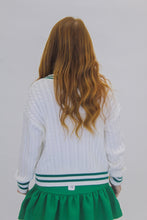 Load image into Gallery viewer, Tee Time Varsity Knit Sweater
