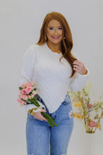 Load image into Gallery viewer, Out My Way Cable Sweater Top
