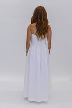 Load image into Gallery viewer, Nora Strapless Flowy Dress-White

