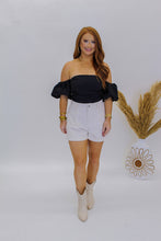 Load image into Gallery viewer, Bring In Corduroy Shorts- Off White
