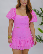 Load image into Gallery viewer, Bellarose Eyelet Set- Pink
