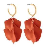 Load image into Gallery viewer, Color Coated Petal Hoops
