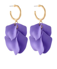 Load image into Gallery viewer, Color Coated Petal Hoops
