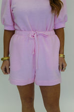 Load image into Gallery viewer, Lolli Drawstring Shorts Set- Soft Pink
