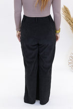 Load image into Gallery viewer, Loyalty Corduroy Wide Leg Pants- Black
