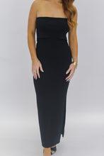 Load image into Gallery viewer, Carsen Strapless Midi Dress-Black
