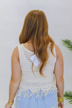 Load image into Gallery viewer, The Keys Fringe Crochet Top
