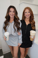 Load image into Gallery viewer, Coffee Run Jacket &amp; Skort Set-Grey

