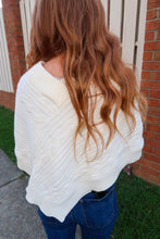 Load image into Gallery viewer, Wrapped In Warmth Knit Poncho-Cream
