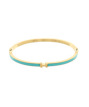Load image into Gallery viewer, Initial Color Bangle Bracelet

