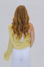 Load image into Gallery viewer, Sun to Me One Shoulder Top-Yellow
