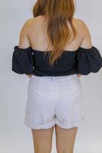 Load image into Gallery viewer, Bring In Corduroy Shorts- Off White
