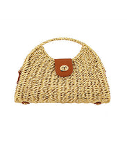 Load image into Gallery viewer, Metallic Half Moon Clutch
